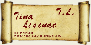Tina Lisinac vizit kartica